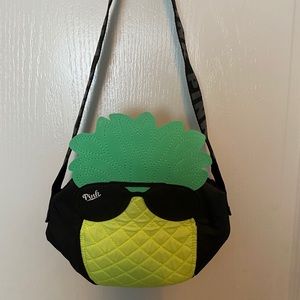 PINK pineapple insulated tote